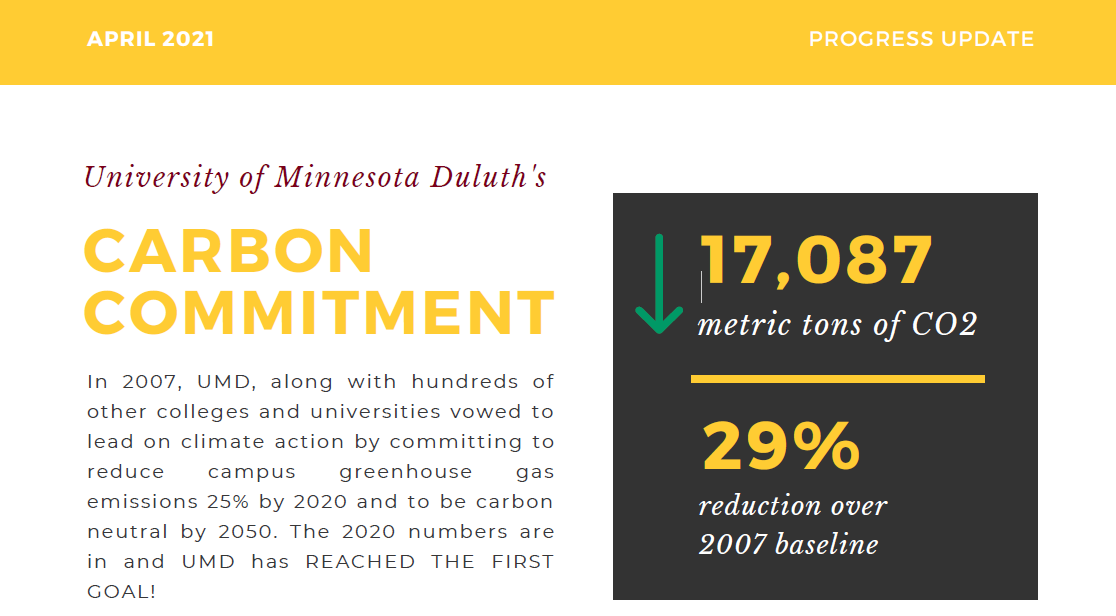 UMD Carbon Commitment Update Snip Linked Image