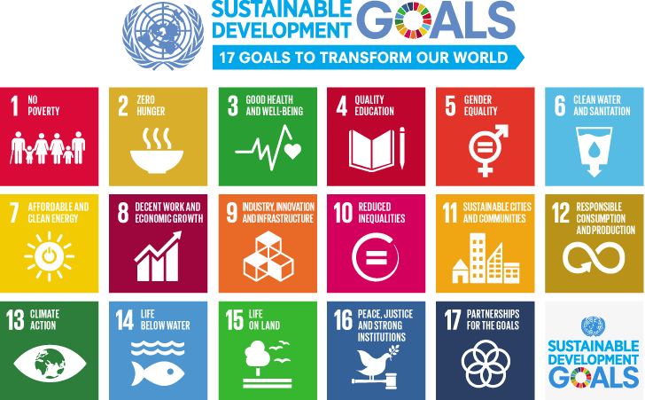 17 Sustainable Development Goals Grid